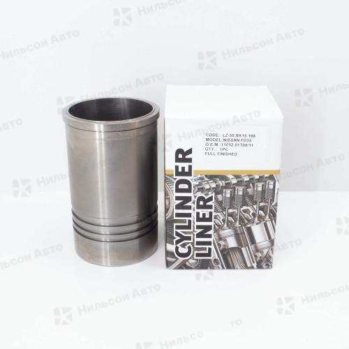 Гильзы поршневые NISSAN ATLAS FD35, хонингованные, ZEVS (1 штука) (с буртиком)(диаметр 102,5, длина 190)