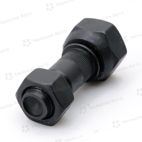 Шпилька передняя в сборе ISUZU ELF гайка 41*23, левая, вид 1, ZEVS (барабанные тормоза)