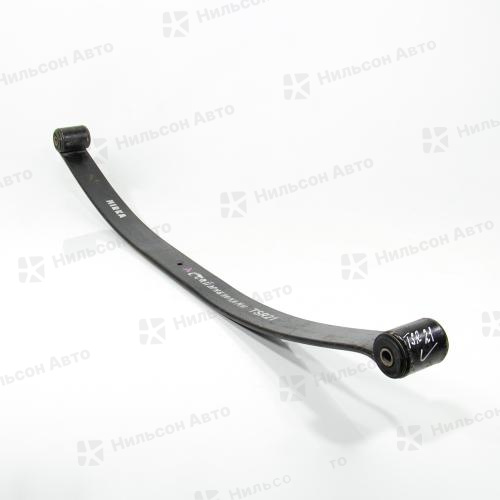 Лист коренной задний TOYOTA DYNA XZU341, 1170*70*15*11, ц.о. 10,5, переменная толщина, смещенное ц.о. 10,5, с прогибом, сайлентблок 16, MIR