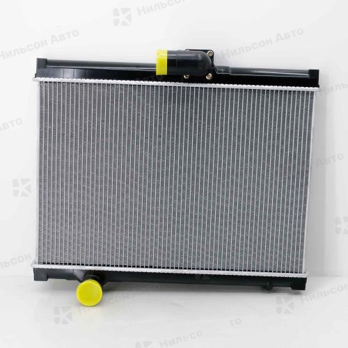 Радиатор двигателя ISUZU FORWARD 6HE1, 6HH1 пластиковый без заливной, в420*ш618, МКПП, GSPARTS (установка с доработкой боковых планок)