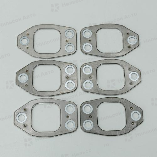 Прокладка выпускного коллектора HINO RANGER/TOYOTA DYNA S05D, S05C, J05C, J07C, J08C, 6 штук, TONYCO (металл) (комплект 6 штук)