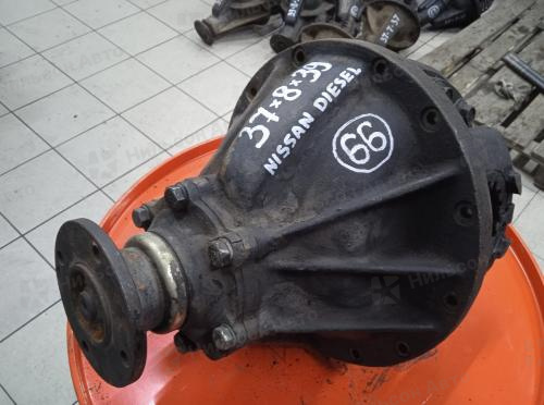 Редуктор заднего моста NISSAN DIESEL/ATLAS, 5 т, R16 на 6 шпилек, пл/хв 37/8, шлицов 39, фланец , 77*77, б/у