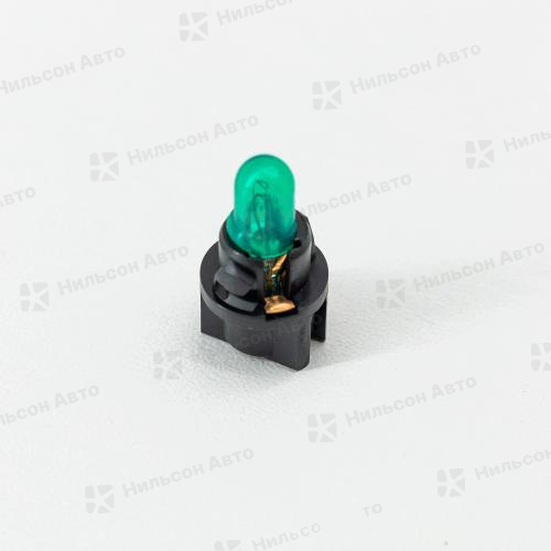 Лампочка в панель маленький патрон, 24V, KOITO (зелёный колпачок)