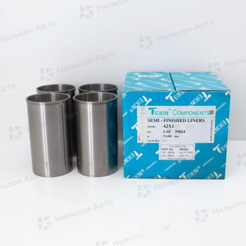 Гильзы поршневые ISUZU ELF 4JJ1-T, полуготовые, TEIKIN (комплект 4 шт) (с буртиком) (диаметр 94, высота 180)