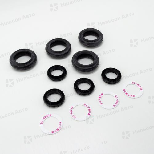 Ремкомплект рабочих тормозных цилиндров ISUZU FORWARD, вид10, SEIKEN (4*SC80493R+4*SC80294+4*SC80318) перед на 4 цилиндра, 