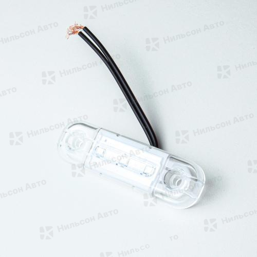 Габарит на будку 12-24V, (белый/светодиодный/прямоугольный), САКУРА