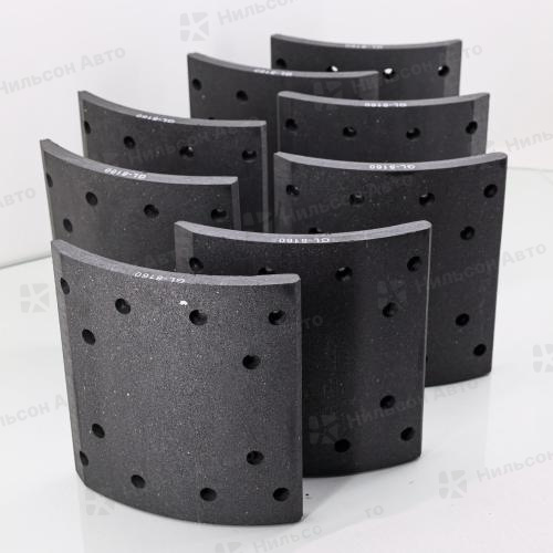 Тормозные накладки T406-2160, G-BRAKE  размер 216*15,5*195  HINO 700 зад