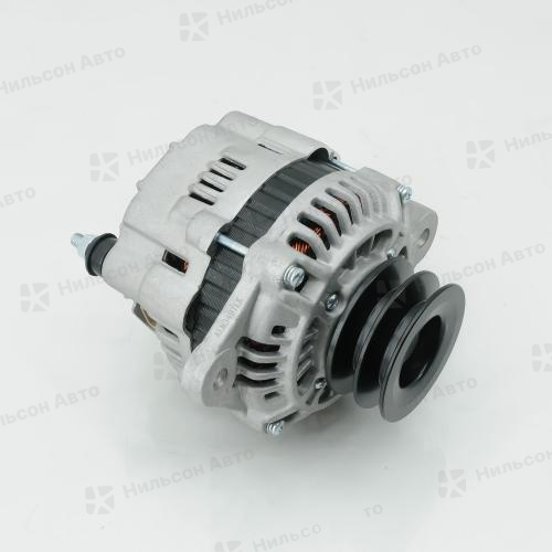 Генератор 24V MMC CANTER/HYUNDAI 4D33, без вакуумника, 2 клиновой, фишка прямоугольная на 2 контакта, 35 Amp, KRAUF