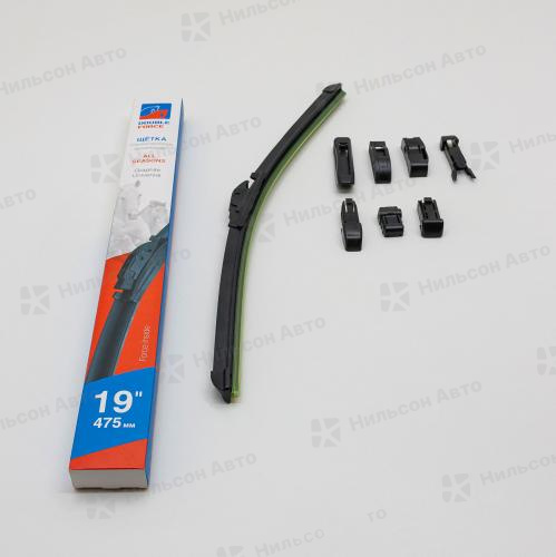 Щетка стеклоочистителя бескаркасная, 47.5 см, All Seasons, DOUBLE FORCE