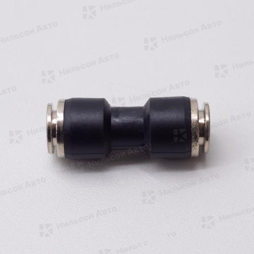 Фитинг пластиковый 06 мм, ZEVS (прямой)