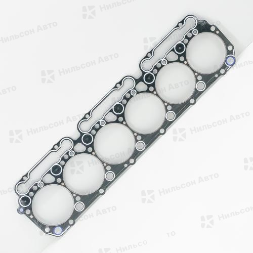 Прокладка головки блока HINO RANGER, W06D, W06E, вид 1, TEIKIN (S-1.635/паронит)