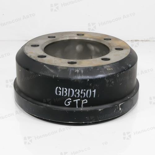 Барабан тормозной передний HINO 500, R19,5 на 8 шпилек, вид 2, GTP (370dвнутр*149ширколодки*280центршпилек*214посадступица*175hобщая*?dподшпильки)