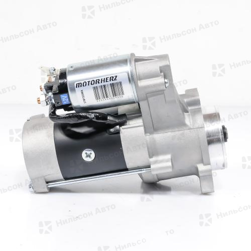 Стартер 12V HYUNDAI PORTER/KIA D4CB, открытый бендикс, 10 зубъев, шестерня смещена, 2.2 KW, MOTORHERZ