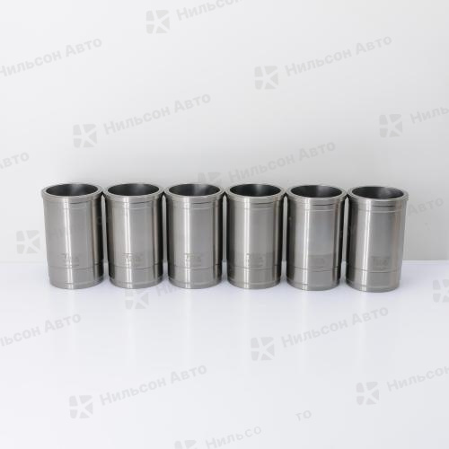 Гильзы поршневые MMC FUSO 6D14, хонингованные, TEIKIN (комплект 6 штук)(с буртиком)(диаметр 110, длина 206)