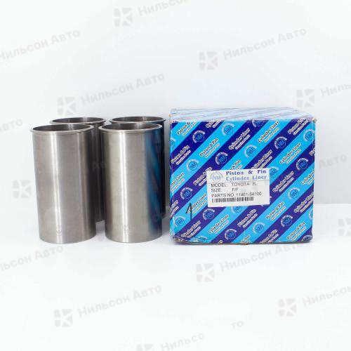 Гильзы поршневые TOYOTA DYNA 3L, хонингованные, NIPPON (комплект 4 шт) (с буртиком)