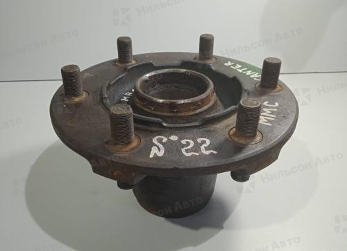 Ступица передняя MMC CANTER, FE658-FE659, FE63, FE83, R16 на 6 шпилек, барабанные тормоза, (ПОДХОДИТ сборка КАМАЗ) 32207JA/50KW01/F4107, б/у