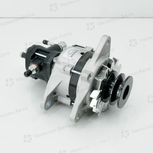 Генератор 24V ISUZU FORWARD 6BD1, 6BG1 вакуумник сзади большой, 2 клиновой, фишка на 2 контакта + 1 контакт, 45A, MOTORHERZ