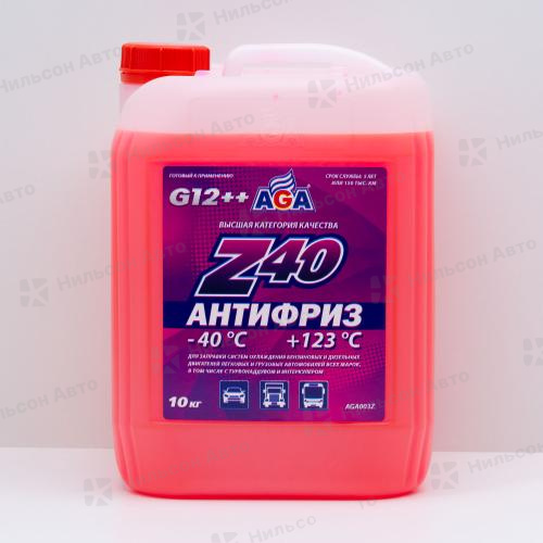 Антифриз AGA, (красный), 10 кг. -40С
