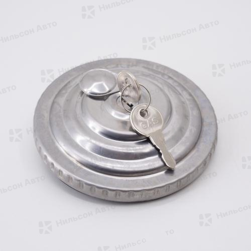 Крышка бензобака диаметр 92 на 3 уса с ключом металлическая, PM