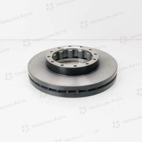 Диск тормозной MMC CANTER, крепится 12 болтов, вид 1, TRW (задний)