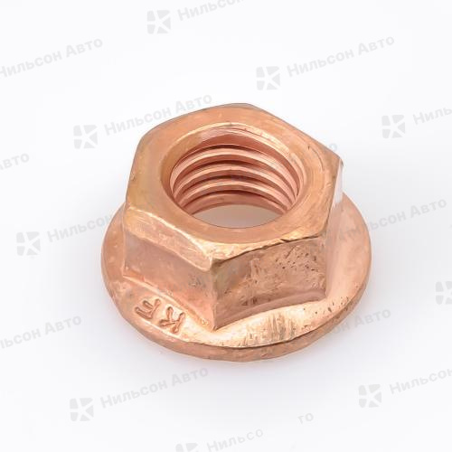 Гайка M10*1.5, с фланцем, медь, лицензия