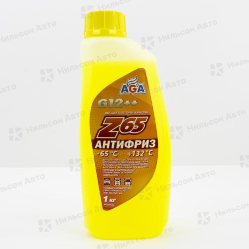 Антифриз AGA, (желтый), 1 кг. -65С
