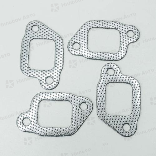 Прокладка выпускного коллектора MAZDA TITAN SL, XA, HA, QUNZE (паронит) (комплект из 4 шт)
