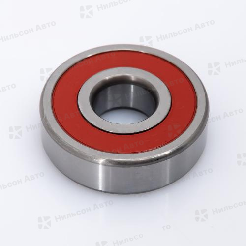 Подшипник маховика/ролика 6303, NACHI (закрытый, пластиковая крышка, 17*47*14)