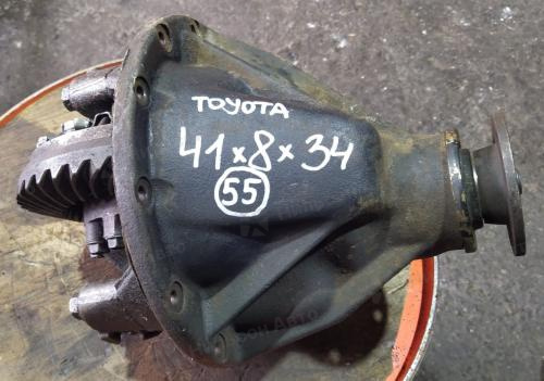 Редуктор заднего моста TOYOTA DYNA, R14-16 на 5 шпилек, пл/хв 41/8, шлицов 34, фланец 65*65, б/у