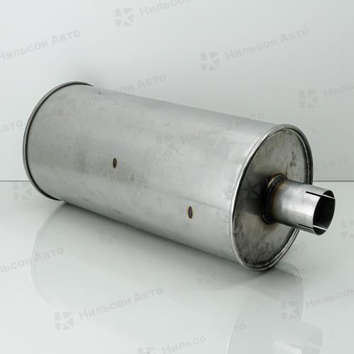 Бочка глушителя 584*280, труба по центру 87/83*150, ZEVS