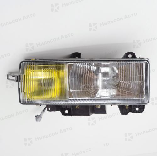 Фара ISUZU ELF/FORWARD 1992-1994 г левая, желтая туманка, ZEVS