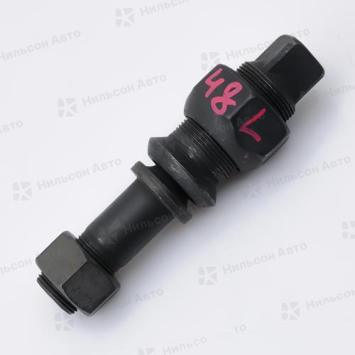 Шпилька задняя в сборе HINO 10 тонн, вид 2, левая, ZEVS (литые диски)(гайка 41, конус 38, длина 144)