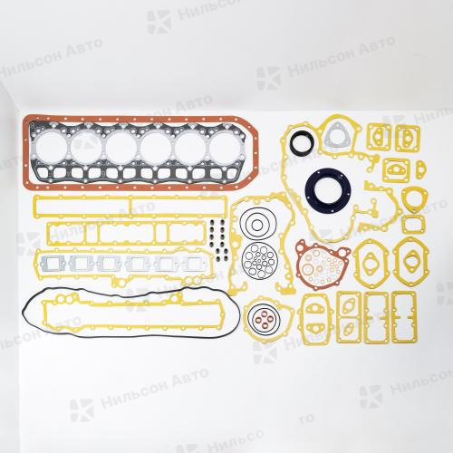 Ремкомплект двигателя MMC FUSO 6D16, вид 1, QUNZE (паронитовая ME071958, диаметр под гильзу 122)