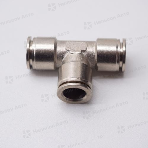 Фитинг металлический D10*10*10 мм, ZEVS (тройник 90 градусов)