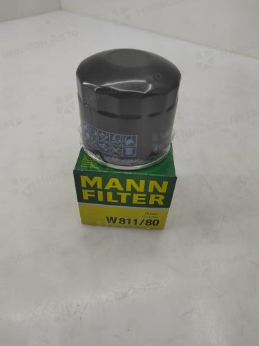 Фильтр масляный MANN FILTER W811/80