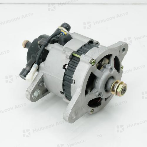 Генератор 24V MMC CANTER 4D32-33, вакуумник сзади, 1 клиновой, фишка прямоугольная на 2 контакта, ZEVS (35 Amp)(без шкива)