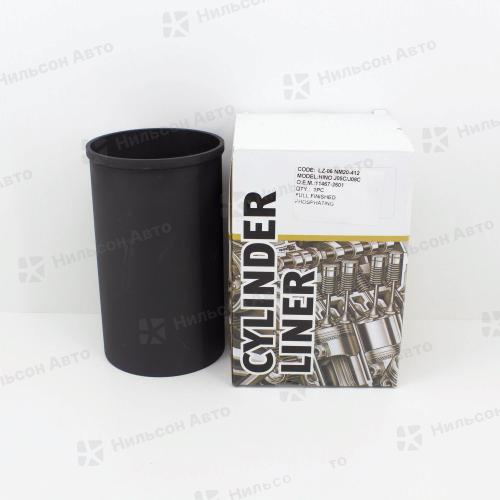 Гильзы поршневые HINO RANGER J05C, J07C, J08C, хонингованные, ZEVS (1 штука)(диаметр 114, длина 204)(фосфатированные)(без бурта)