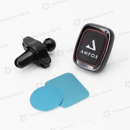 Держатель мобильных устройств на дефлектор, магнитный, черный, вид 1, AMFOX