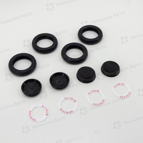 Ремкомплект рабочих тормозных цилиндров MMC FUSO/NISSAN, вид 2, SEIKEN (4*SC30423R+4*SC30054+4*SC80329) перед на всю ось