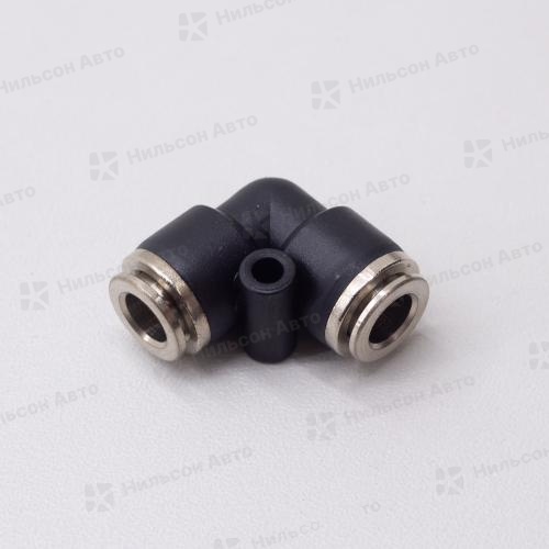 Фитинг пластиковый 06 мм, ZEVS (угол 90 градусов)