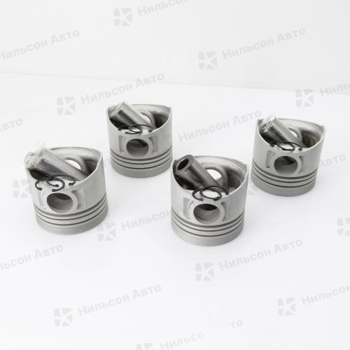 Поршень ISUZU ELF 4BE1, TIK (комплект 4 шт) (диаметр 105, высота 95, форкамера 51, палец 35, кольца 3/2,5/5)