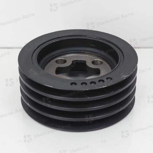 Шкив коленвала ISUZU ELF 4HF1, 4HG1, 4HL1, 4-х клиновой, крепится на 4 болта, Nilson Auto Parts