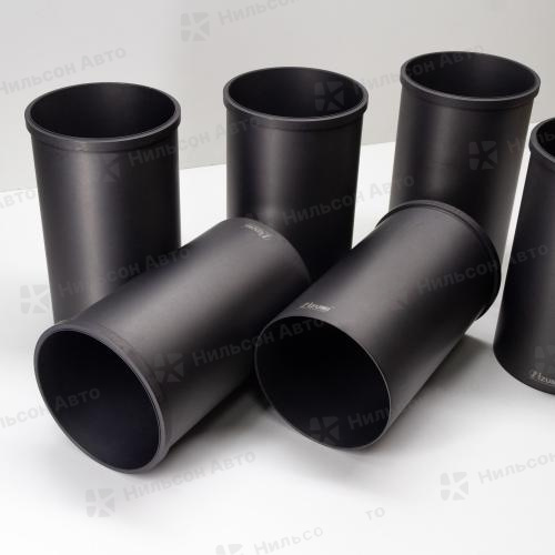 Гильзы поршневые MMC FUSO 6D17, 6M60T, 6M61T, хонингованные, IZUMI (комплект 6 шт)(диаметр 118, длина 210)(фосфатированные) (с буртиком)