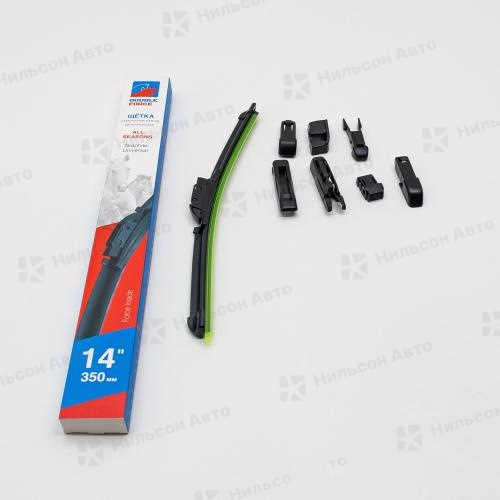 Щетка стеклоочистителя бескаркасная, 35 см, All Seasons, DOUBLE FORCE