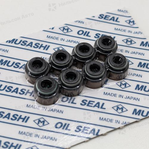 Маслосъемные колпачки TOYOTA DYNA 15B(FTE), 1HDT, MUSASHI (комплект 8 шт)