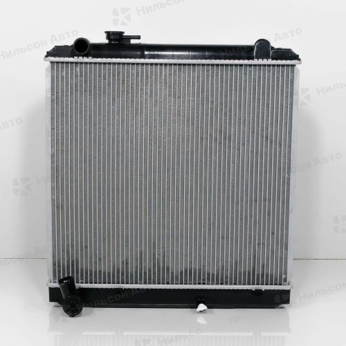 Радиатор двигателя TOYOTA DYNA 3L, 5L, LY201, пластиковый с заливной, в485*ш518 (без бачков), ZEVS