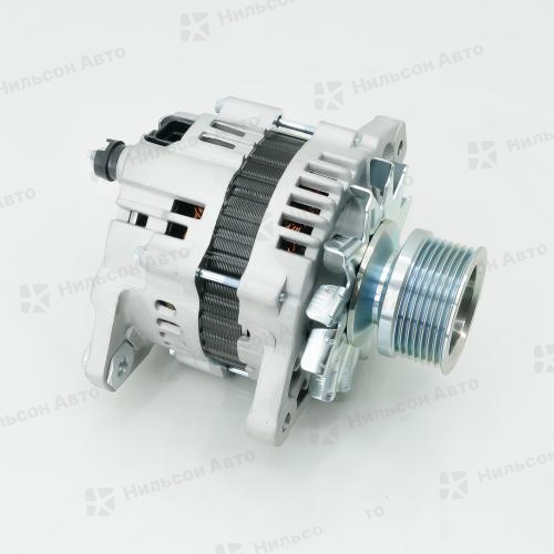 Генератор 24V ISUZU ELF 4HK1, 4JJ1, 50A, без вакуума, шкив ручейковый, фишка на 1 контакт, KRAUF