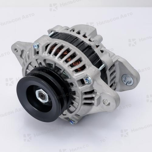 Генератор 12V MMC CANTER 4M40, без вакумника, 2 клиновой, фишка квадратная на 2 контакта, 90A, MOTORHERZ