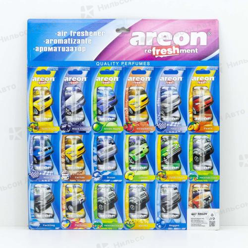 Ароматизатор подвесной, AREON (гель, машина, лист 18 штук, цена за 1 шт)