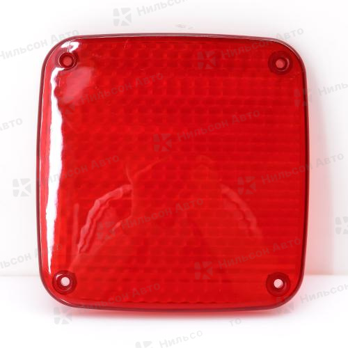 Стекло стопов, левая/правая сторона одинаковые, (красное/дутое), Nilson Auto Parts